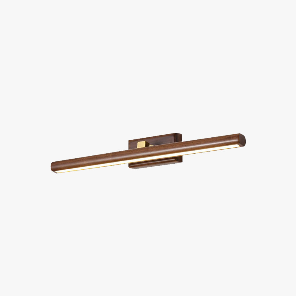 Muto Applique Murale Moderne et Minimaliste avec Miroir, Bois, Salle de Bain