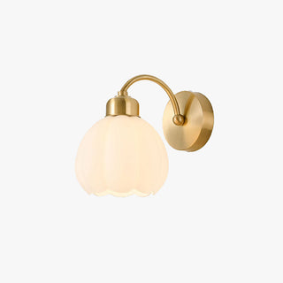 Arisha Applique Murale Fleur Rustique, Métal/Verre, Chambre