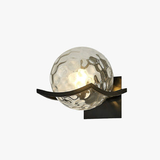 Valentina Applique Murale Boule Luxe, Verre/Métal, Chambre à Coucher
