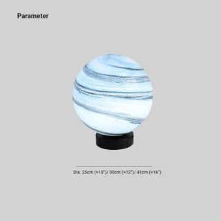 Aria Lampe de Poteau Solaire en forme de Lune, D 25/30/40CM