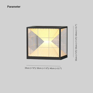 Ray Lampe de Poteau Solaire, Pyramidale, L 20/30/40CM