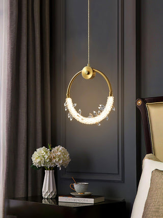 Lustre Suspension Élégante en Cristal