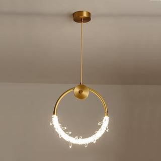 Lustre Suspension Élégante en Cristal