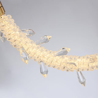 Lustre Suspension Élégante en Cristal