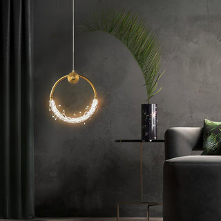 Lustre Suspension Élégante en Cristal