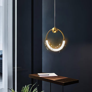 Lustre Suspension Élégante en Cristal