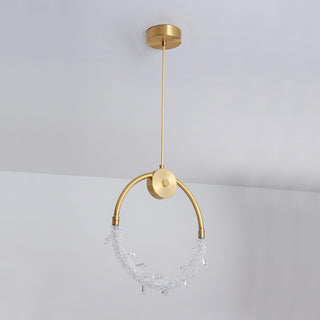 Lustre Suspension Élégante en Cristal