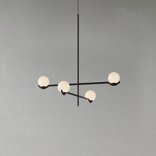 Noir Suspension Minimaliste en Verre