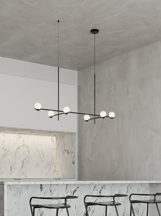 Noir Suspension Minimaliste en Verre
