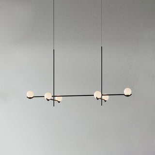 Noir Suspension Minimaliste en Verre