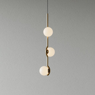 Noir Suspension Minimaliste en Verre