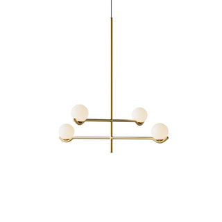Noir Suspension Minimaliste en Verre