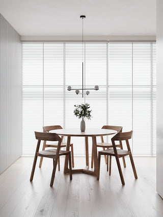 Noir Suspension Minimaliste en Verre