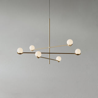 Noir Suspension Minimaliste en Verre