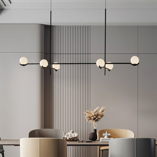 Noir Suspension Minimaliste en Verre