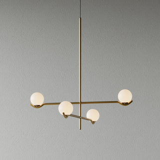 Noir Suspension Minimaliste en Verre