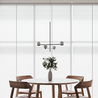 Noir Suspension Minimaliste en Verre