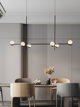Noir Suspension Minimaliste en Verre