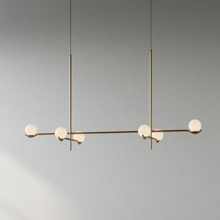 Noir Suspension Minimaliste en Verre