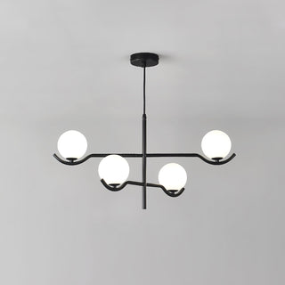 Noir Suspension Minimaliste en Verre