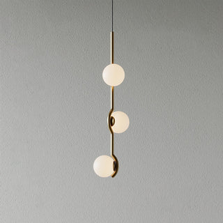 Noir Suspension Minimaliste en Verre