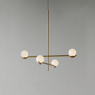 Noir Suspension Minimaliste en Verre