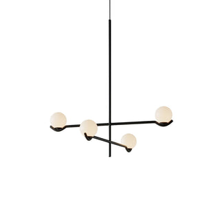 Noir Suspension Minimaliste en Verre