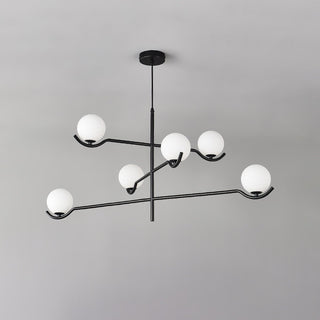 Noir Suspension Minimaliste en Verre