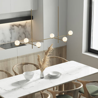 Noir Suspension Minimaliste en Verre
