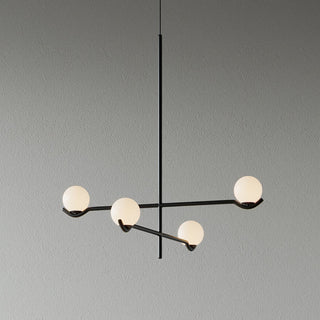 Noir Suspension Minimaliste en Verre