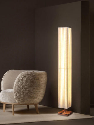 Vesolyre Lampadaire en Tissu Japandi
