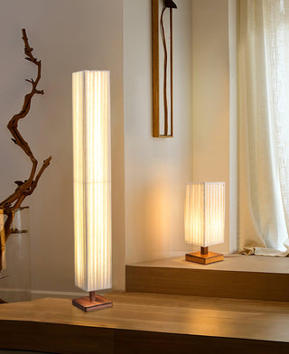 Vesolyre Lampadaire en Tissu Japandi