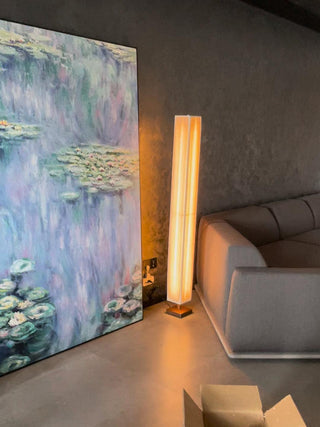 Vesolyre Lampadaire en Tissu Japandi