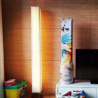 Vesolyre Lampadaire en Tissu Japandi