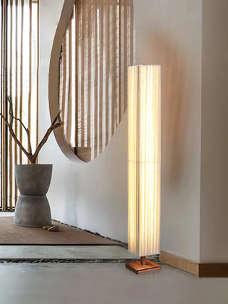 Vesolyre Lampadaire en Tissu Japandi