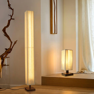 Vesolyre Lampadaire en Tissu Japandi