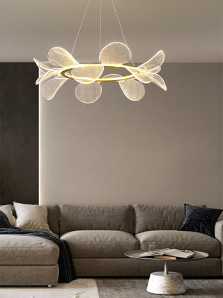 Lustra Lustre Bain Fleurs Volantes Acrylique