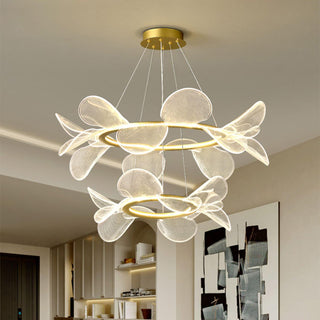 Lustra Lustre Bain Fleurs Volantes Acrylique