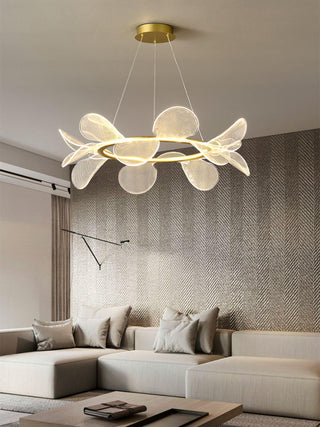 Lustra Lustre Bain Fleurs Volantes Acrylique