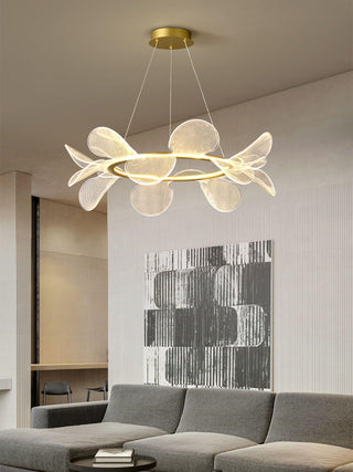 Lustra Lustre Bain Fleurs Volantes Acrylique