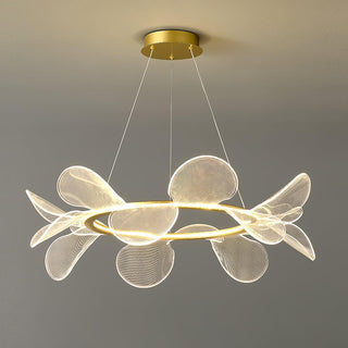 Lustra Lustre Bain Fleurs Volantes Acrylique