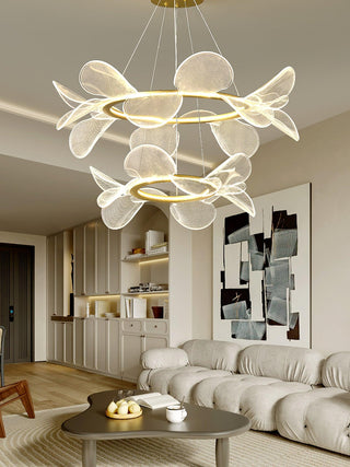 Lustra Lustre Bain Fleurs Volantes Acrylique
