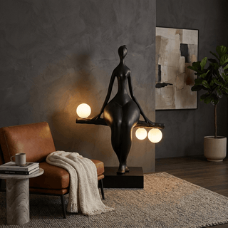Balance Glow Sculpture Lamp-Neutral Decor