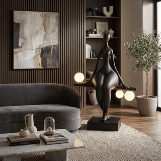 Balance Glow Sculpture Lamp-Neutral Decor