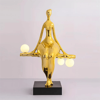 Balance Glow Sculpture Lamp-Neutral Decor