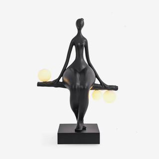 Balance Glow Sculpture Lamp-Neutral Decor