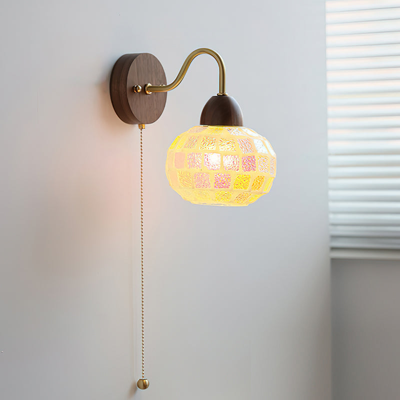Model B of the Balcony Wall Lamp, featuring its unique tile arrangement.