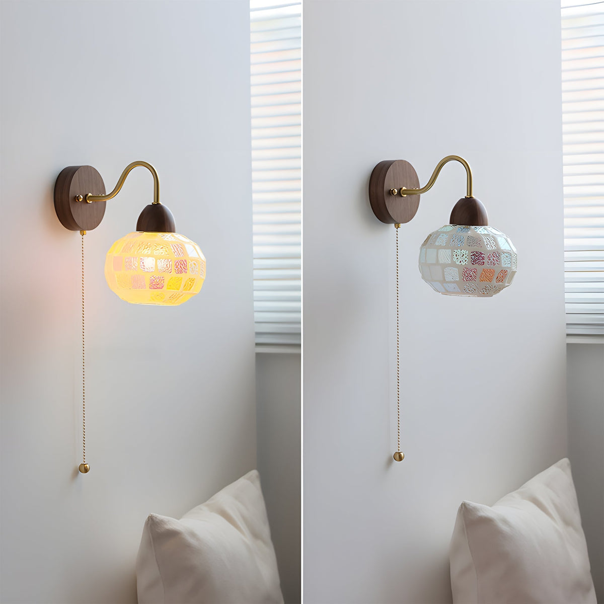 A lifestyle image of the Balcony Wall Lamp in a cozy indoor setting.