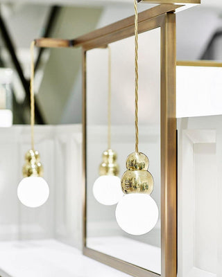 Bubbly Suspension en Verre Moderne