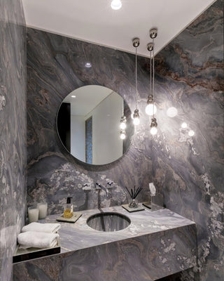 Bubbly Suspension en Verre Moderne